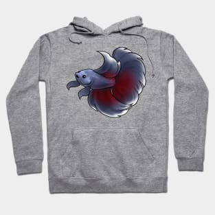 Fish - Betta Fish - Navy Hoodie